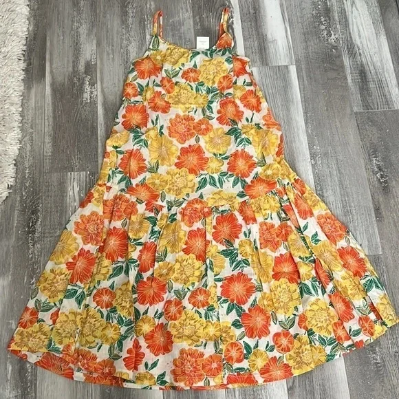 Zara Ruffled Linen Blend Dress